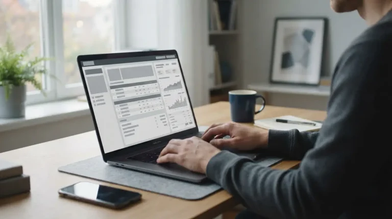 Digitales Bezahlen beim Sportwetten-Anbieter über Laptop