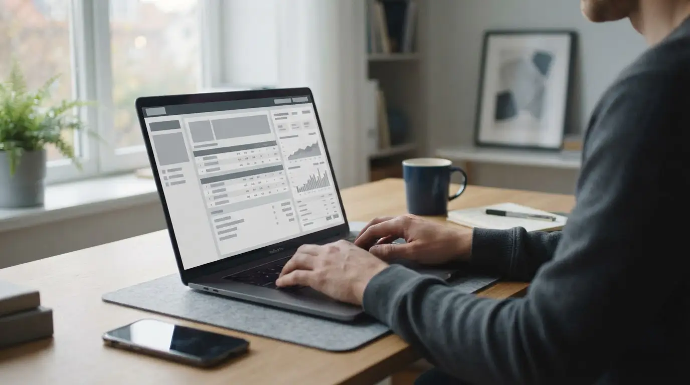 Digitales Bezahlen beim Sportwetten-Anbieter über Laptop