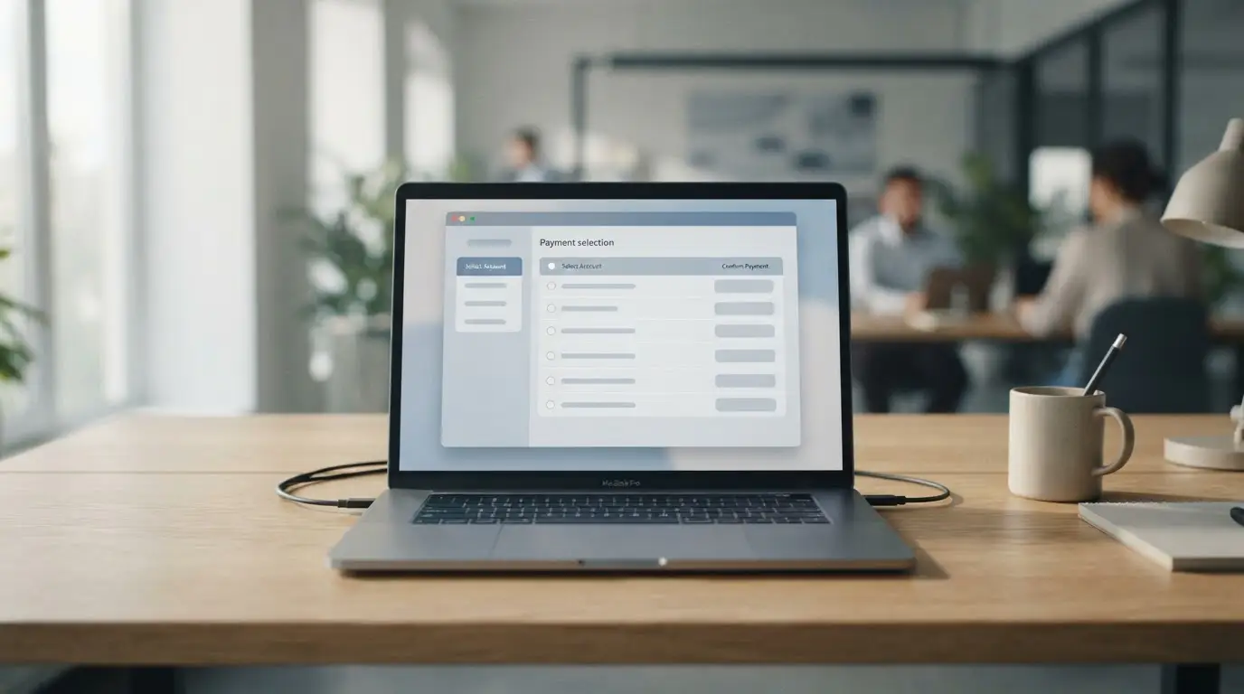 Modernes Online-Banking-Interface mit alternativen Zahlungsmethoden für deutsche Wettanbieter