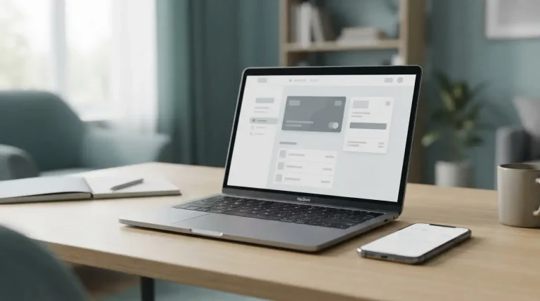 Laptop mit digitaler Zahlungsschnittstelle für Neteller bei Wettanbietern