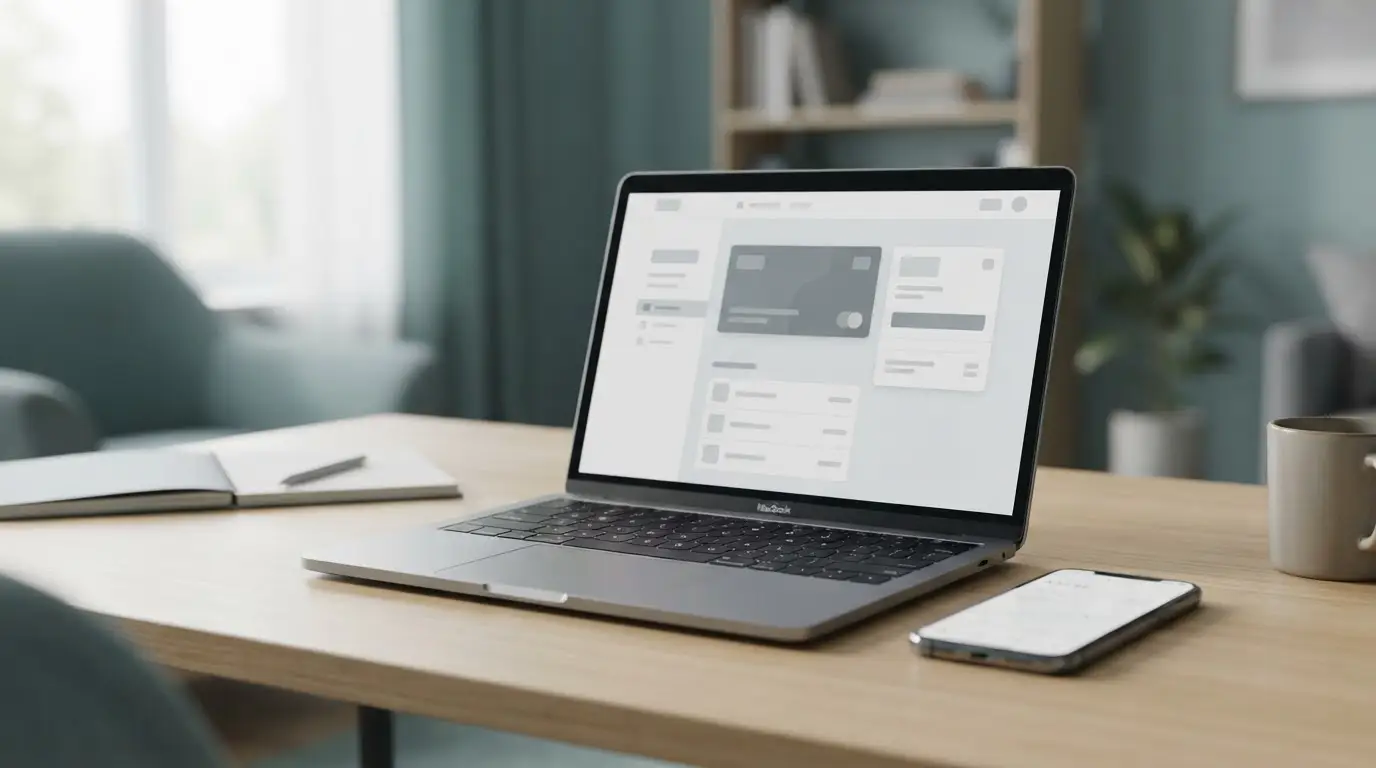 Laptop mit digitaler Zahlungsschnittstelle für Neteller bei Wettanbietern