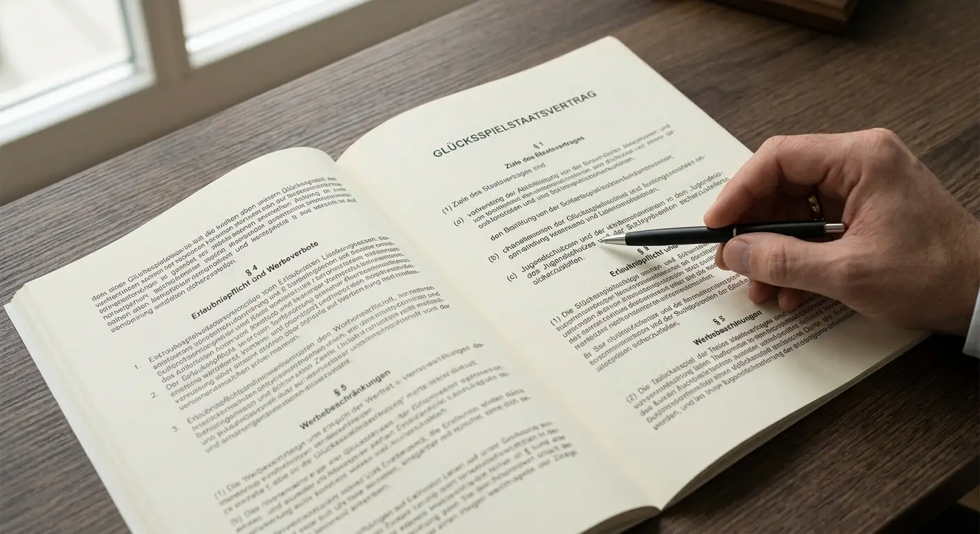 Gesetzestext und Paragraphen des deutschen Glücksspielstaatsvertrags